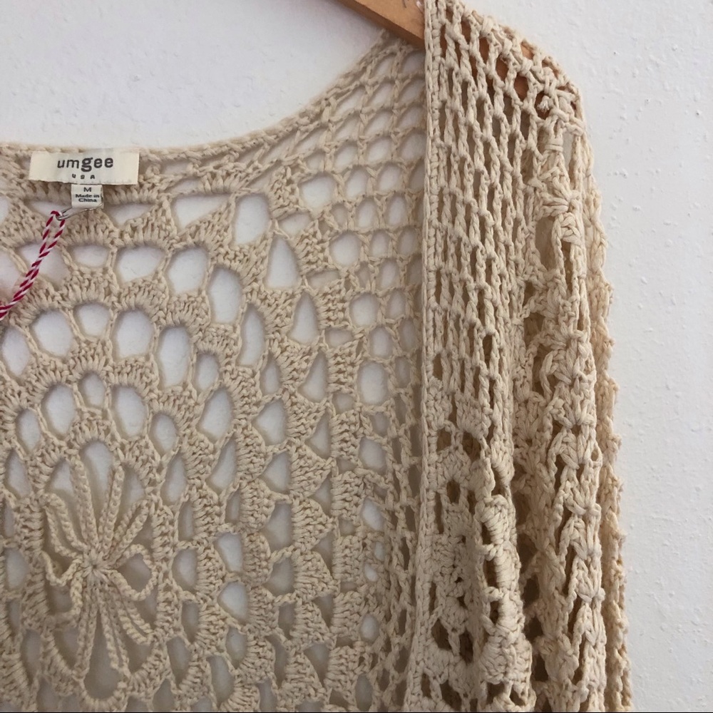 Umgee Ombre Knit Cardigan - Cream and gray - Picture 3 of 8